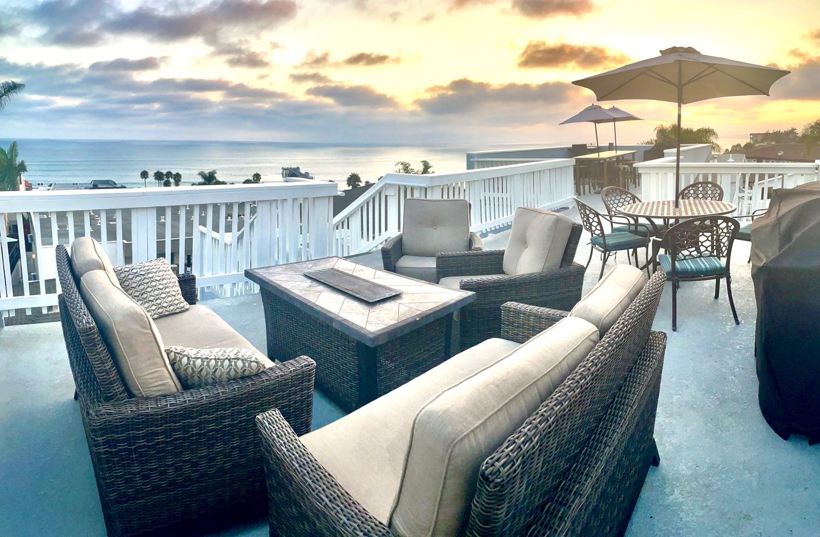 The Jewel — rooftop deck sunset