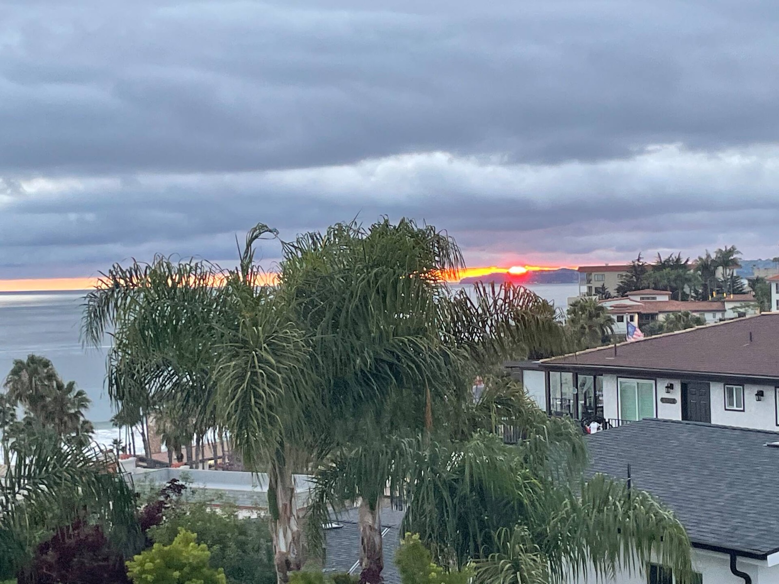 San Clemente's Jewel (Unit D): rooftop ocean sunset
